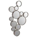Silver Multi Circles Wall Mirror