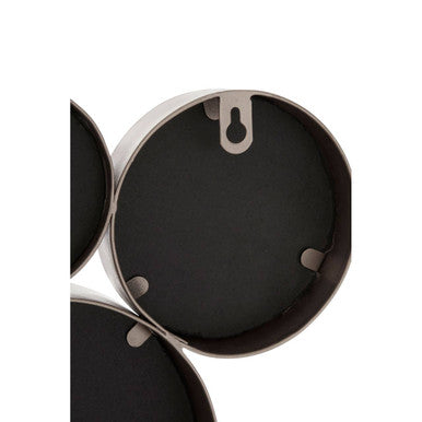 Silver Multi Circles Wall Mirror
