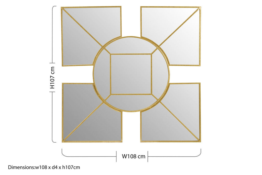 Gold Foil Wall Mirror