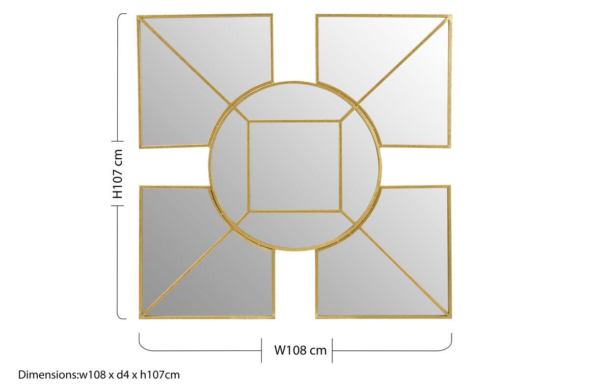 Gold Foil Wall Mirror
