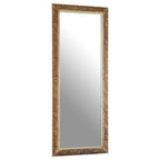 Champagne Finish Ridged Wall Mirror