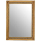 Gold Wall Mirror with Filigree Frame