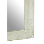White and Gold Wall Mirror with Carved Detail