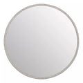 Medium Antique Silver Round Wall Mirror