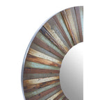 Wooden Round Wall Mirror