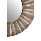 Wooden Round Wall Mirror