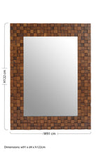 Dimensional Squares Wall Mirror