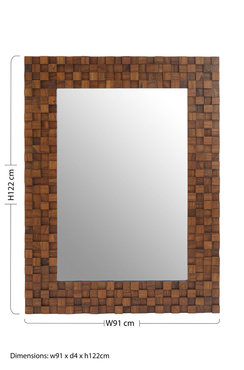 Dimensional Squares Wall Mirror