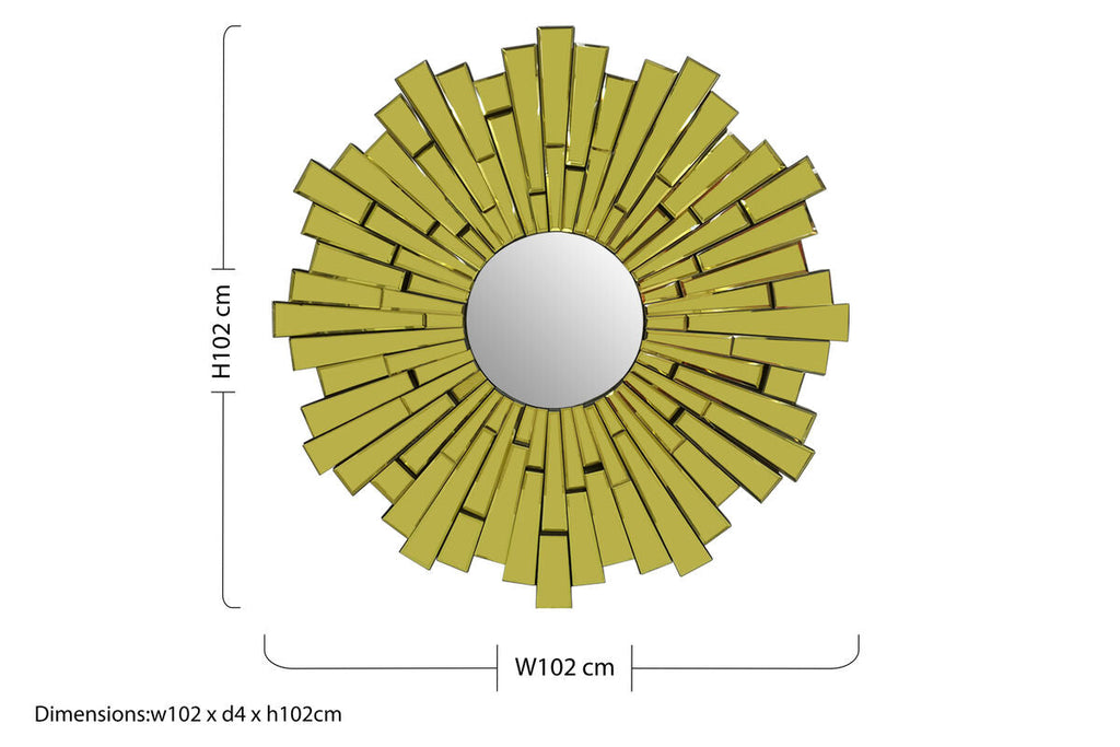 Large Circular Wall Mirror