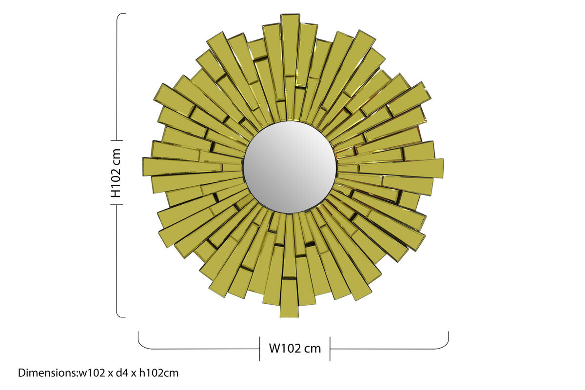 Large Circular Wall Mirror