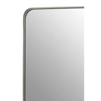 Matt Black Square Wall Mirror