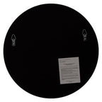 Small Round Wall Mirror with Silver Frame