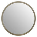 Small Round Wall Mirror with Silver Frame