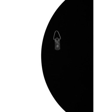Small Round Wall Mirror with Silver Frame