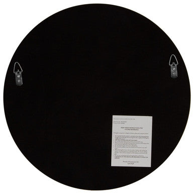Small Round Wall Mirror with Gold Frame