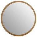 Small Round Wall Mirror with Gold Frame