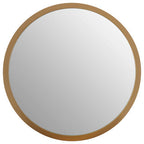 Small Round Wall Mirror with Gold Frame
