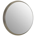Medium Round Silver Wall Mirror