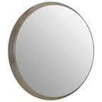 Medium Round Silver Wall Mirror
