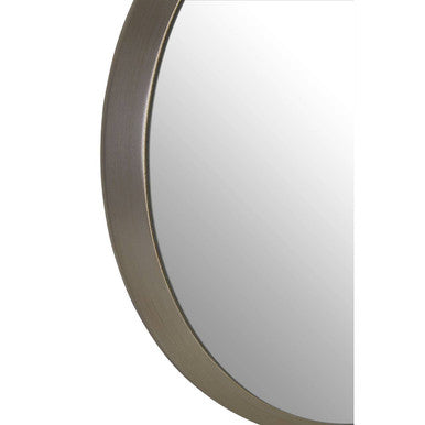 Medium Round Silver Wall Mirror