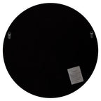 Large Round Wall Mirror with Silver Frame