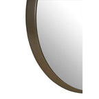 Large Round Wall Mirror with Silver Frame