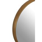Large Round Wall Mirror with Gold Frame
