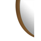 Large Round Wall Mirror with Gold Frame