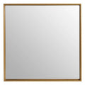 Gold Medium Square Wall Mirror with Sleek Rim