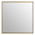 Gold Large Square Wall Mirror with Sleek Rim