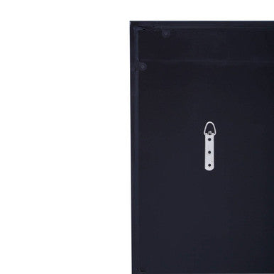 Grid Wall Mirror with Black Finish Frame