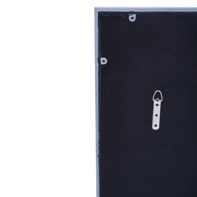 Grid Wall Mirror with Silver Finish Frame
