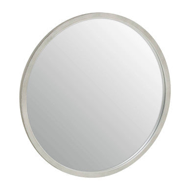 Small Antique Silver Round Wall Mirror