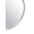 Small Antique Silver Round Wall Mirror