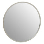 Large Antique Silver Round Wall Mirror