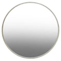 Large Antique Silver Round Wall Mirror