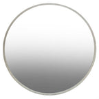 Large Antique Silver Round Wall Mirror
