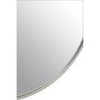 Large Antique Silver Round Wall Mirror