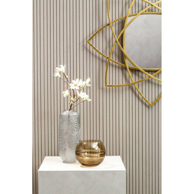 Gold Finish Geometric Wall Mirror