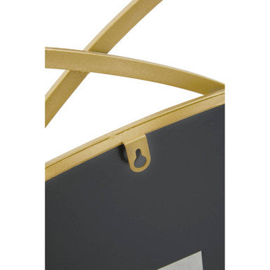 Gold Finish Geometric Wall Mirror