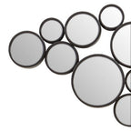 Black Multi Circles Wall Mirror