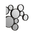 Black Multi Circles Wall Mirror