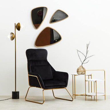 Small Triangular Wall Mirror