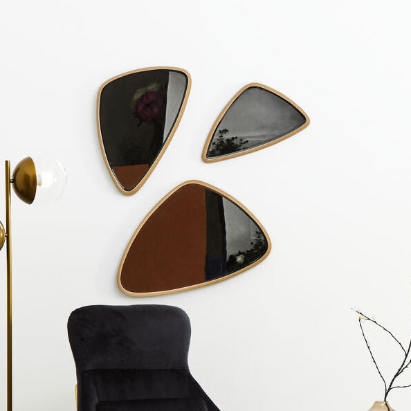 Small Triangular Wall Mirror