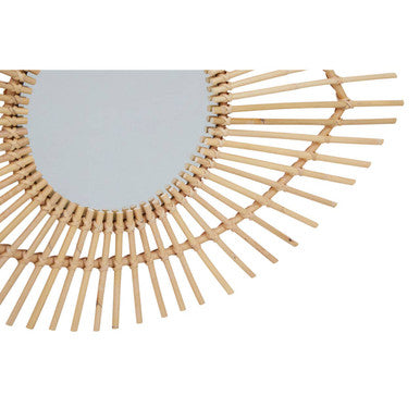 Natural Rattan Eye Shape Wall Mirror