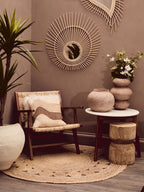 Handwoven Rattan Wall Mirror