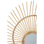 Handwoven Rattan Wall Mirror