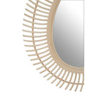 Teardrop Natural Rattan Wall Mirror