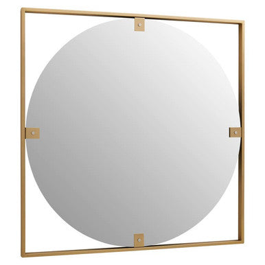 Gold Square Wall Mirror