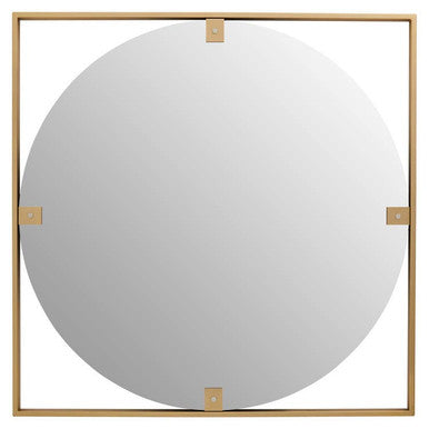 Gold Square Wall Mirror